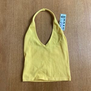 NWT Urban Outfitters yellow halter tank